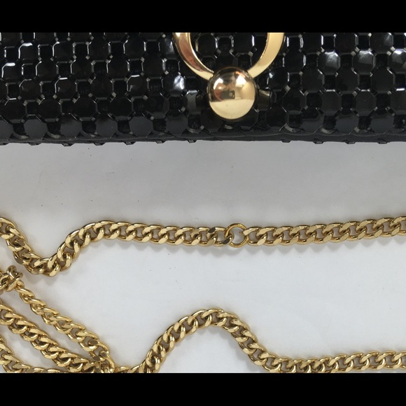 Vintage Whiting & Davis Black Mesh Handbag - Picture 5 of 5